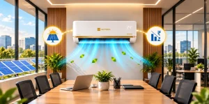 Neoterra solar AC providing energy-efficient cooling for offices and businesses